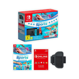 Brand New Nintendo Switch Sports (Pre-Installed Games) - Blue-Red OLED Model