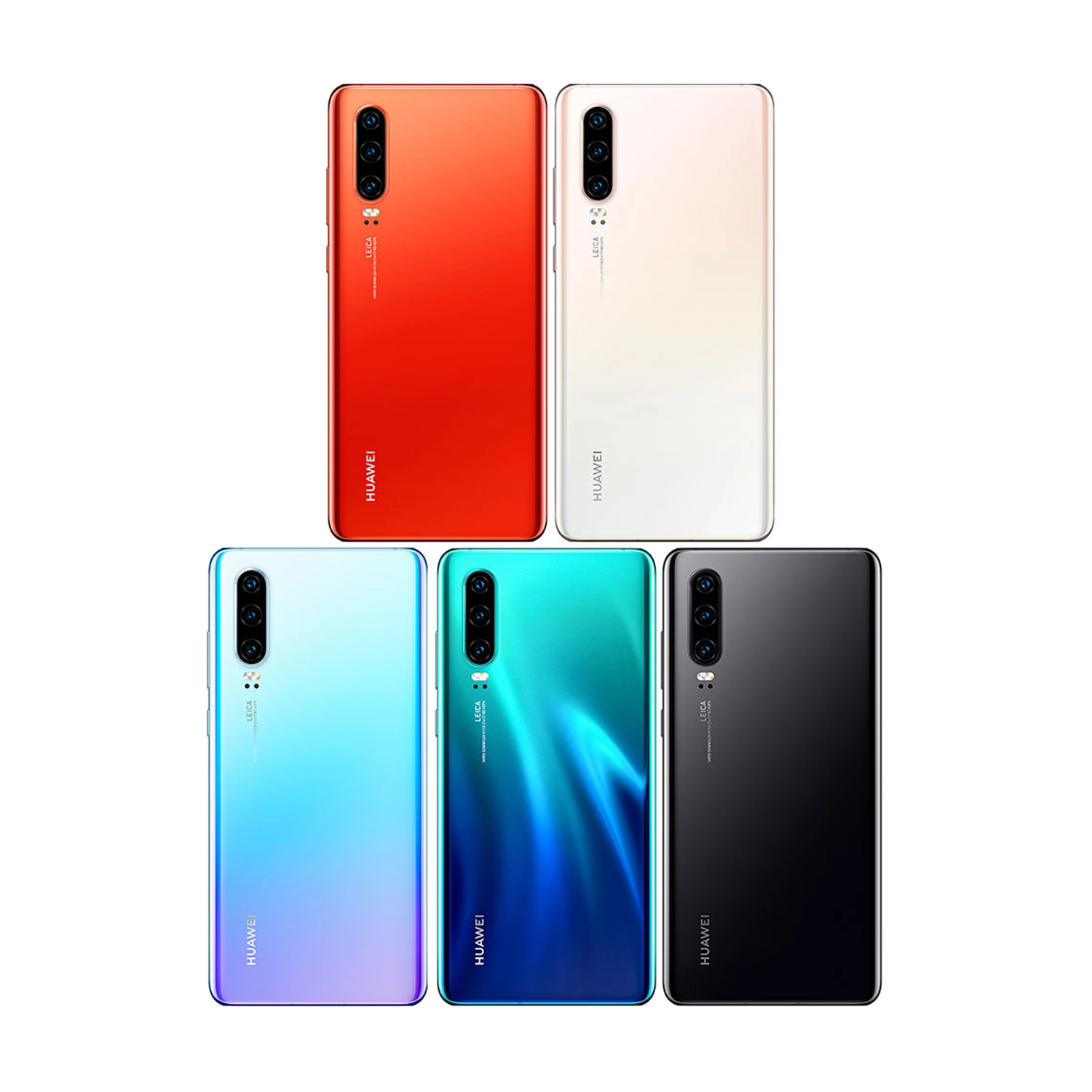 Huawei P30 Android Smartphone (128GB Storage, Amber Sunrise)